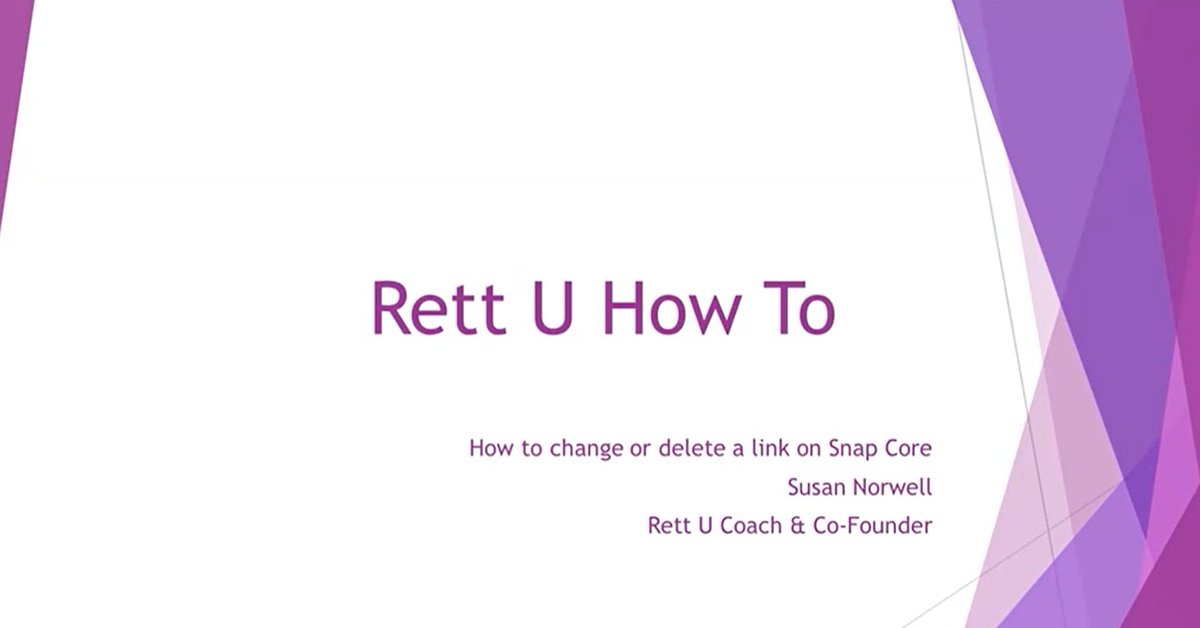 rettgirl's tweet photo. Follow along as Rett U Co-Founder, Susan Norwell takes you through “How to Change/Delete a Link in Snap Core”. This is a great way to customize this symbol-based software to stay engaged as your student grows and evolves on their communication journey. https://t.co/YriNQswsBx https://t.co/oE48gis6Gs