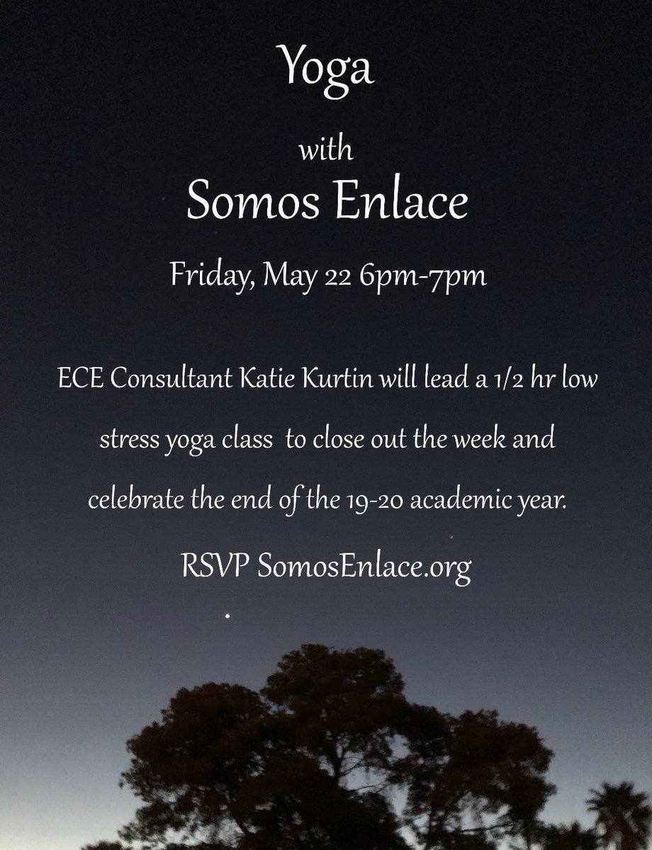 YsidroHolmes's tweet photo. ECE STUDENTS ‼️ join us for a low stress yoga session 💆🏽‍♂️ 🧘‍♀️ 🧘‍♂️ https://t.co/VSe3EqzYNP