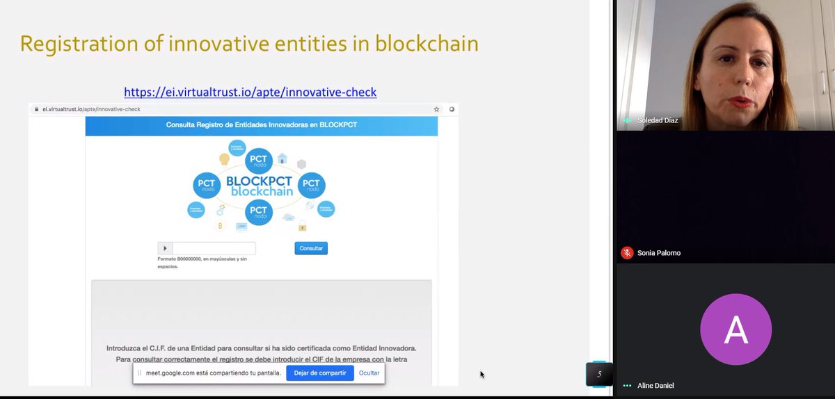 IASPnetwork's tweet photo. Soledad Diaz @APTE_es shares details of the Spanish blockchain project #blockpct which aims to bring together all innovative companies in the country #blockchain #IASPblockchain https://t.co/PaAD1dMqzz