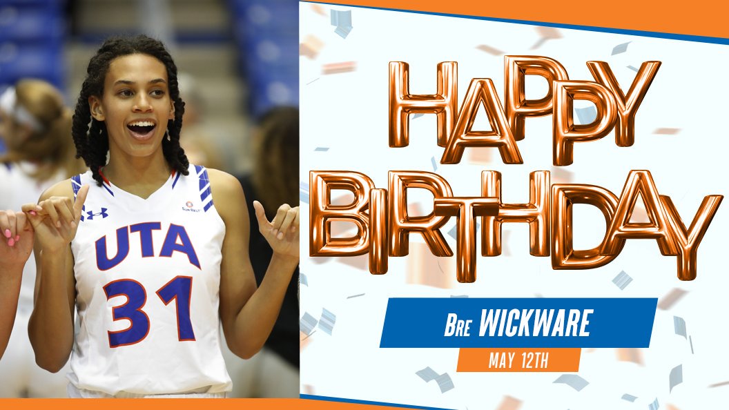UTAMavsWBB's tweet photo. The @UTAMavsWBB have a #DOUBLEBIRTHDAY!! Happy Birthday to Both @Breyoncereed and @mac_wright9, Enjoy your day! 🥳🎉🥳 https://t.co/PWr3ynW0Vl