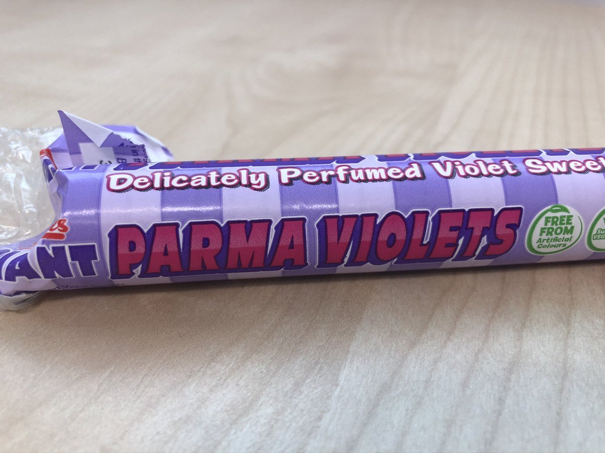 writer_suzy's tweet photo. Eating vintage shit at work today. 
#swizzels #parmaviolets #toothrot 🍭🍬 #lockdownlollies https://t.co/VXjIYsvSBl