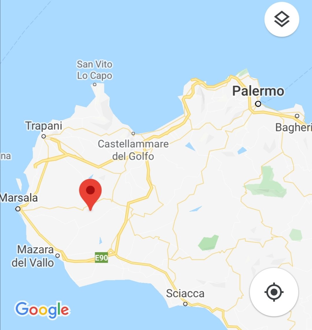 Then, the day before the Marsala landing, these troops were recalled to Palermo for fear of unrest in the city, leaving Garibaldi's forces free to move inland with time to organise & attract recruits among the local population. On 12 May, they reached Rampingallo (see map) >> 63