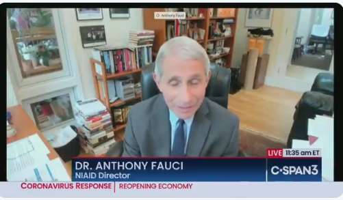 gtoppo's tweet photo. I have even more respect now for #AnthonyFauci, now that I know he's got too many #books for his bookshelves at home. https://t.co/CSbvYcT5Ft