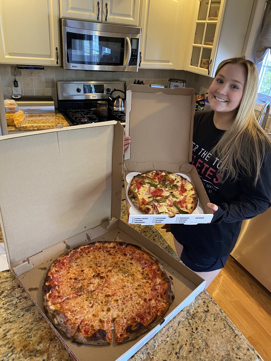 Congrats <a href="/samschlottman/">Samantha Schlottman</a> for being our Spirit Week Champ. PBIS sent Sam a large pizza, but based on her Maui Monday post, we HAD to add in a small Hawaiian pie! Thanks, Sam for showing us how Eastie Spirit is done right! <a href="/EHHSPrincipal/">East Haven HS</a> <a href="/HarkinsEHHS/">EHHS Asst. Principal</a> <a href="/EhHive/">The Hive</a> #YellowjacketPride