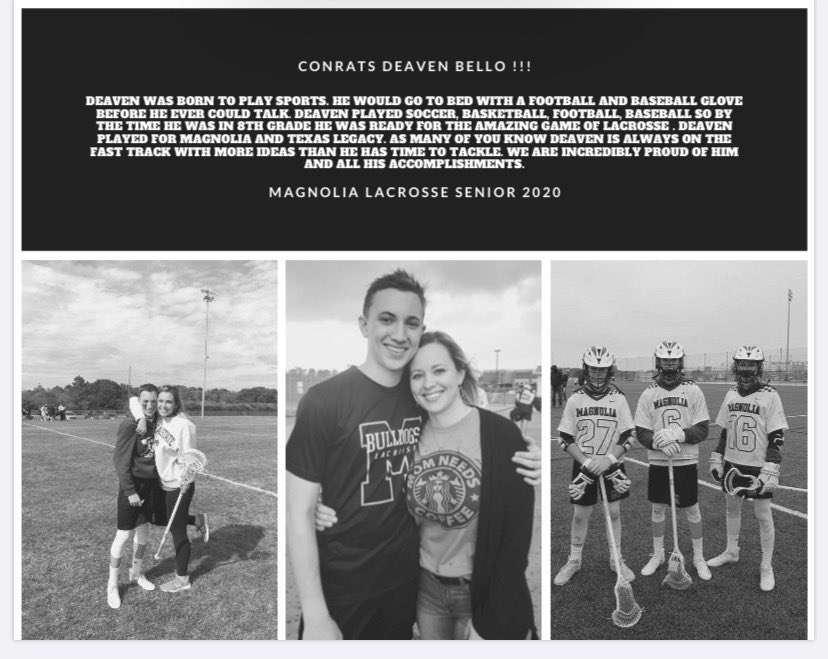 Thank you to class of 2020 Deaven Bello!!