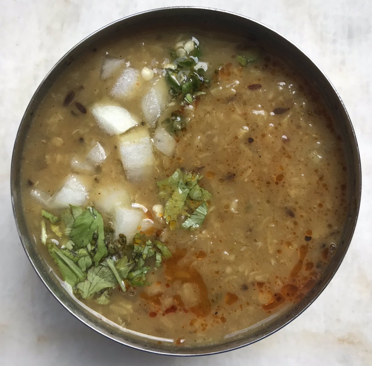 Dal. At once simple. At once complex. Watch my Facebook cooking show to learn the secrets to a delicious Punjabi Moong Dal. <a href="/bonappetit/">Bon Appétit</a> <a href="/Food52/">Food52</a>