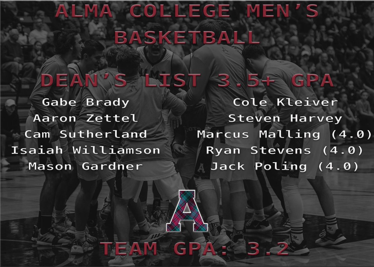 AlmaScotsMBB's tweet photo. Student before athlete. Proud of our team for taking care of business in classroom! #GoScots https://t.co/9m8LpVh2Bw