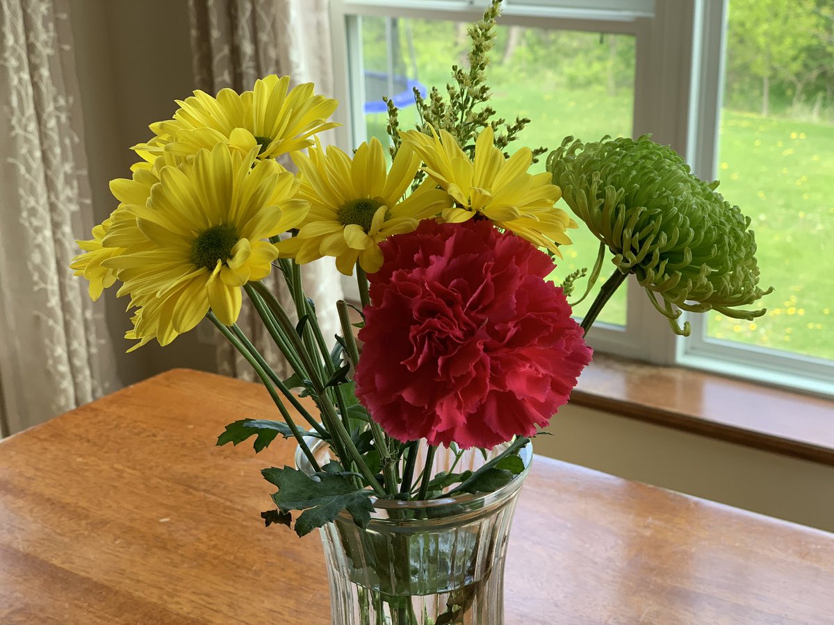 Loving my beautiful flowers from Tyler and family!  #missingmystudents