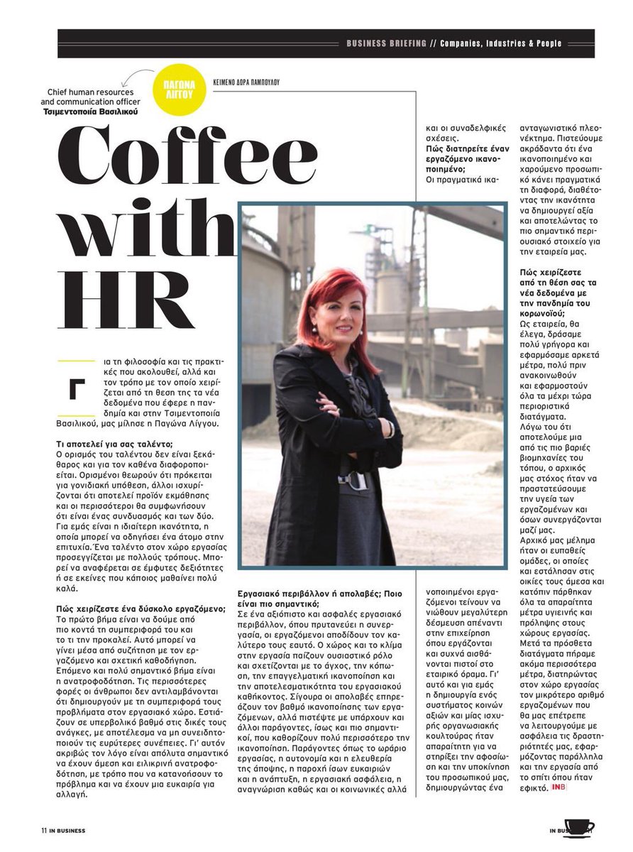 My interview at In Business Magazine May edition