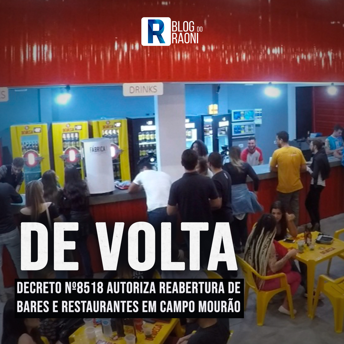 blogdoraoni's tweet photo. 📌 PREFEITURA DE CAMPO MOURÃO LIBERA REABERTURA DE BARES E RESTAURANTES

A prefeitura de Campo Mourão publicou edição extra do Diário Oficial com o decreto 8518 que libera o funcionamento de bares e restaurantes e também autoriza celebrações religiosas. https://t.co/UfheMtSCKB
