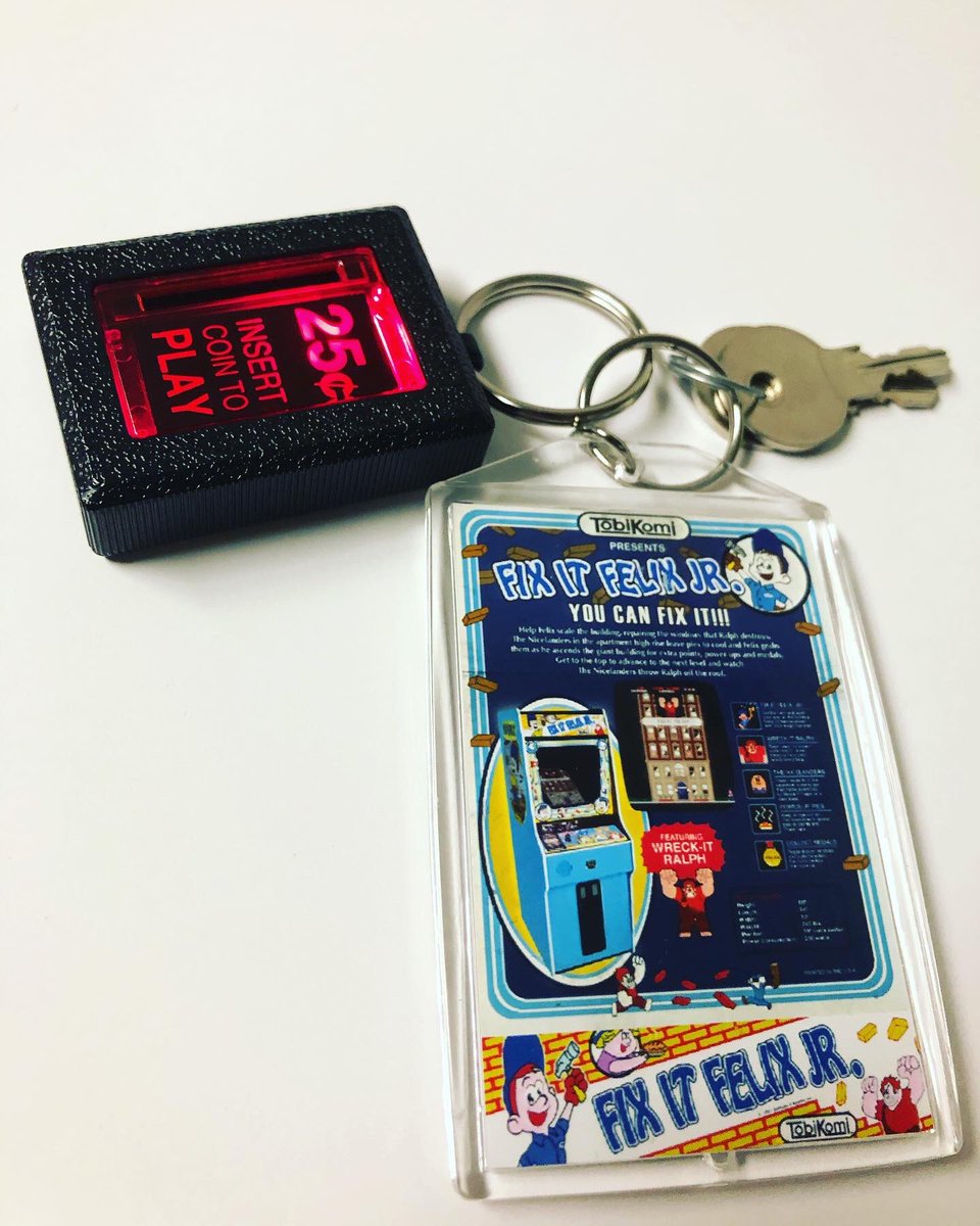 TokenAttraction's tweet photo. Loving this sturdy Insert Coin keychain from @newwavetoys! It’s a pretty solid piece of nostalgia. I recommend keeping on your arcade keys instead.

#tokentuesday #tokenattraction #insertcoin #insertcointoplay #token #tokens #arcade #arcadekeychain #newwavetoys #replicade https://t.co/avwKX1SIl8