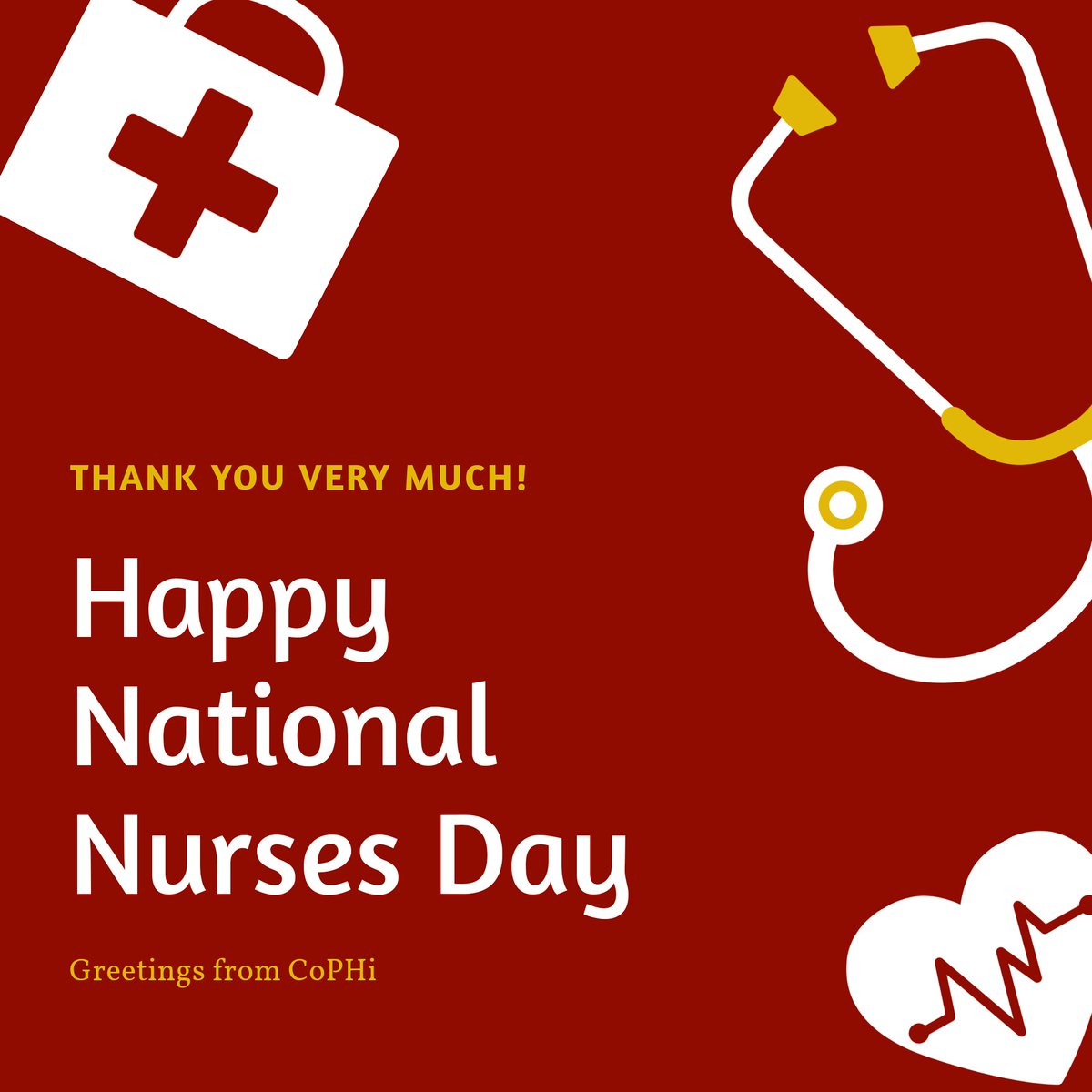 CoPHI_19's tweet photo. To our Superheroes 
Your hardwork and genuine care are very much appreciated.

#Happy Int'l Nurses Day https://t.co/3Nt0vNa9Gh