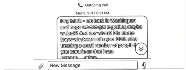 30. Still from the HPSCI messages, on March 3rd, Laufman asks again for a meeting. In between they have had some signal calls. Again- keep in mind this is the CHAIRMAN of the SENATE INTELLIGENCE COMMITTEE.