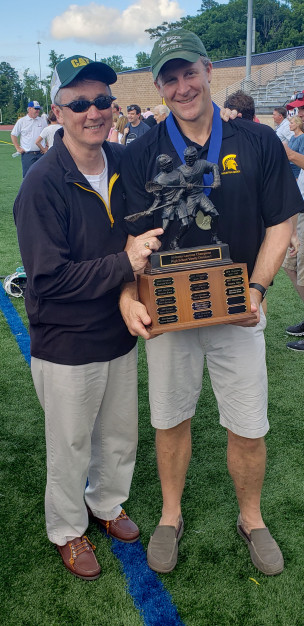 OTD in MB LAX: Once again, "It's all about The Brook". MB 12-10 <a href="/vhlacrosse/">Vestavia Hills Lacrosse</a> to repeat as state champions on 5.12.19. The game was played over two days due to rain with the Spartans prevailing for our first back-to-back titles since '06-'07. #OneMoreStar