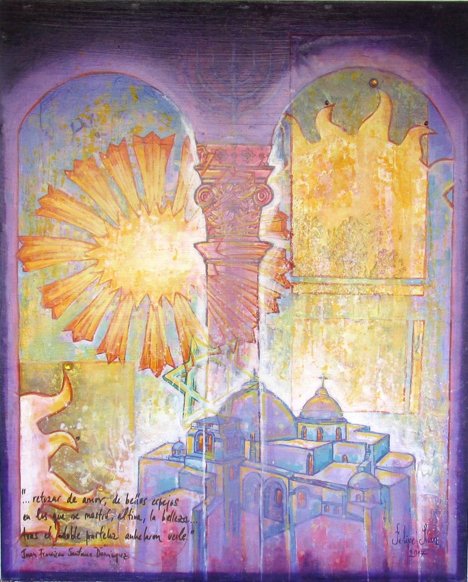 felipejuanarte's tweet photo. Hola, buen día.
Ante nuevos momentos y como cada miércoles, comparto alguito por aquí, toca otra obra de la Serie #ParteLuz dedicada a lugares sagrados o religiosos.
Obra XVI: #SantoSepulcro #Jerusalén
Mixta s/madera · 80x100
@RadioValleseco @ConsuladoEspJer @ohjerusalen https://t.co/86A9JW5l9m