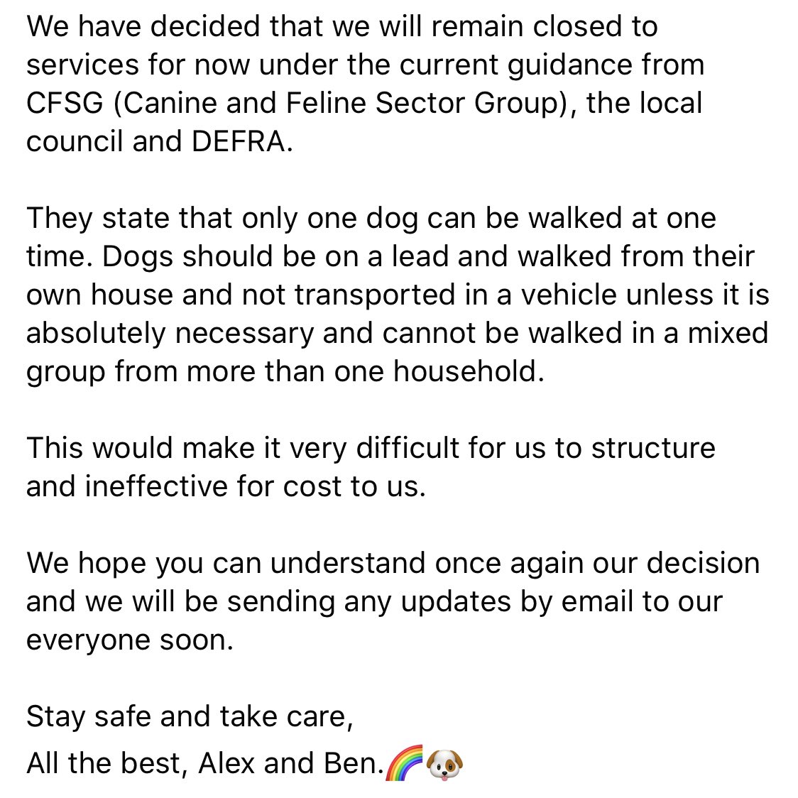 Call for Walkies tweet media