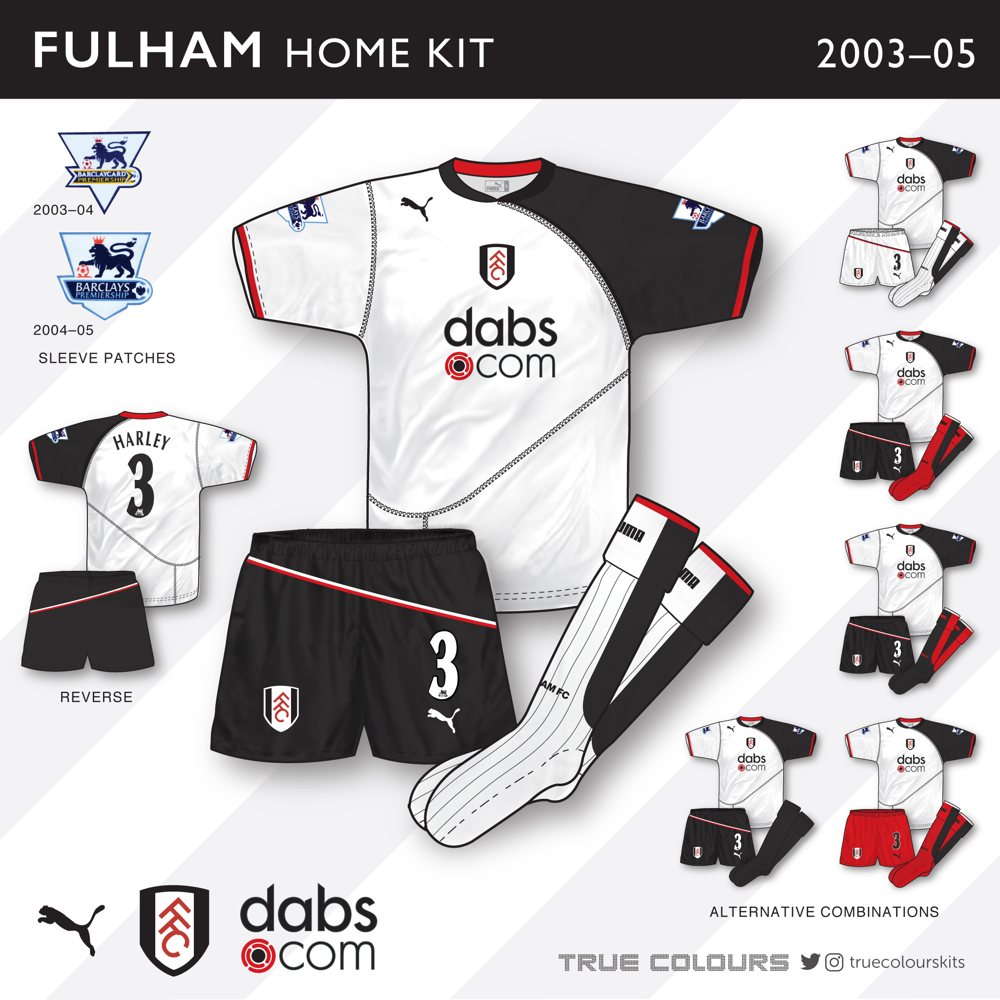 Fulham 2003-2005 Home Long Sleeve Shirt #6 Inamoto - Online