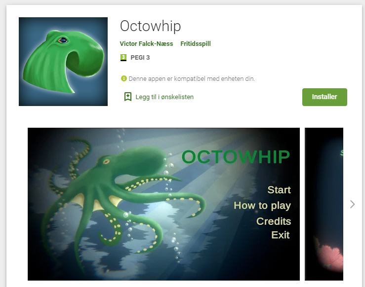 victormakegames's tweet photo. Octowhip is now out on the google play store. 
#gamedev #unity3d https://t.co/IMZZoLRtVM https://t.co/IUoAYVyvXO