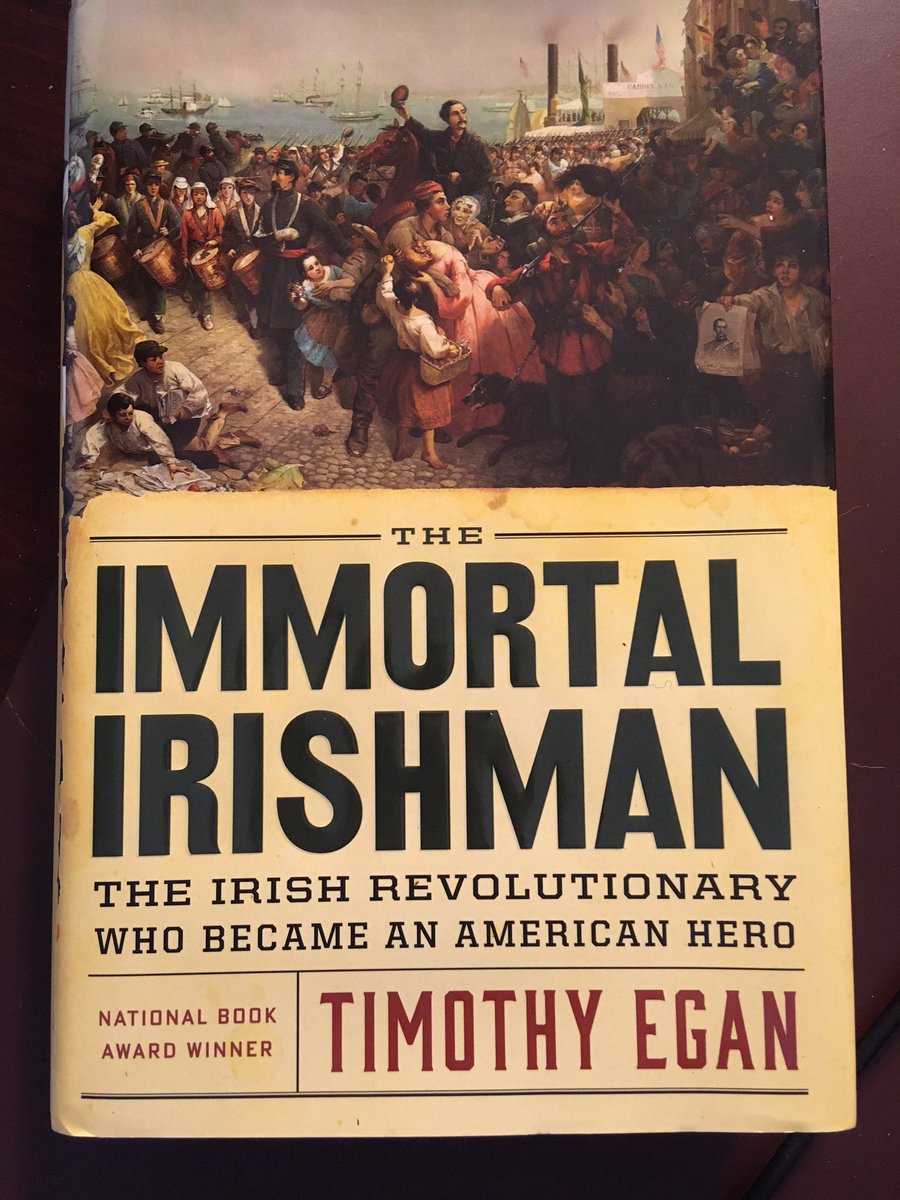 Suggestion for May 12 ... The Immortal Irishman: The Irish Revolutionary Who Became an American Hero (2016) by Timothy Egan.