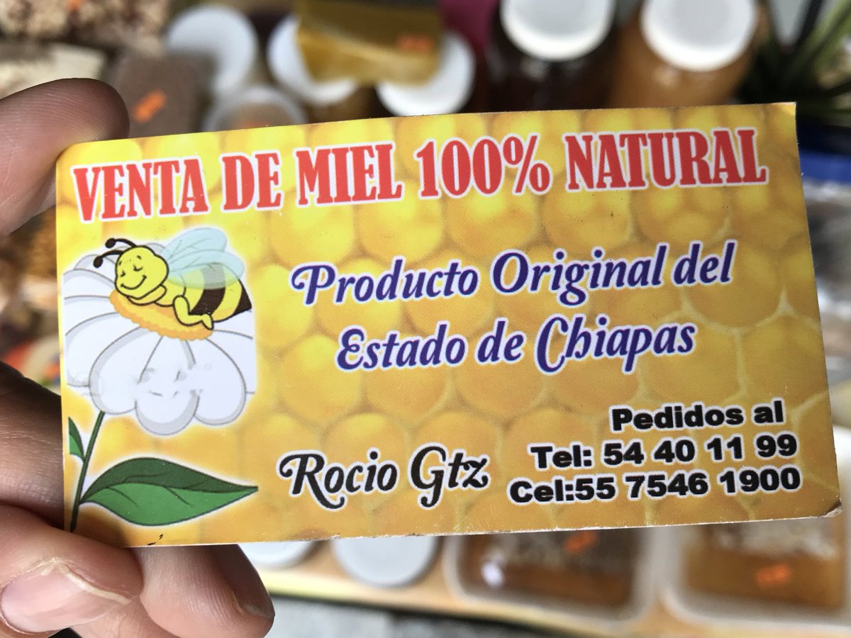 soyaquellayque's tweet photo. Acá también la pueden contactar para pedidos de miel, con Doña Cris y con Rocío. #apoyolocal 
Miel en @ColNarvarte @LaNarvarteCDMX #QuedateEnCasa https://t.co/oKQxNtYqch