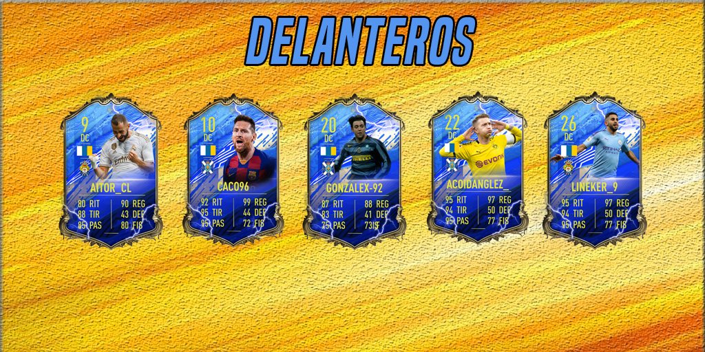 ITFA_CANARIASS's tweet photo. Y para la delantera, contaremos con varios auténticos killers de area y muy juguetones con el balón. Amplia experiencia en competiciones de 11vs11 buscarán hacer goles desde las islas. 

-@Aitorlopezz01🎯
-@Caco_96🎯
-@AyozeGlezPT🎯
-@AcoidanGlez🎯
-@Lineker9a🎯 https://t.co/GLpTtAgrfZ