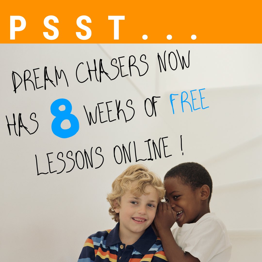 #Parents and #teachers... 8 full weeks of daily lessons are now available online for kids at home! 

DREAMCHASERS.ORG/FREE

#TogetherWeCan #impact #serve #fun #characterdevelopment