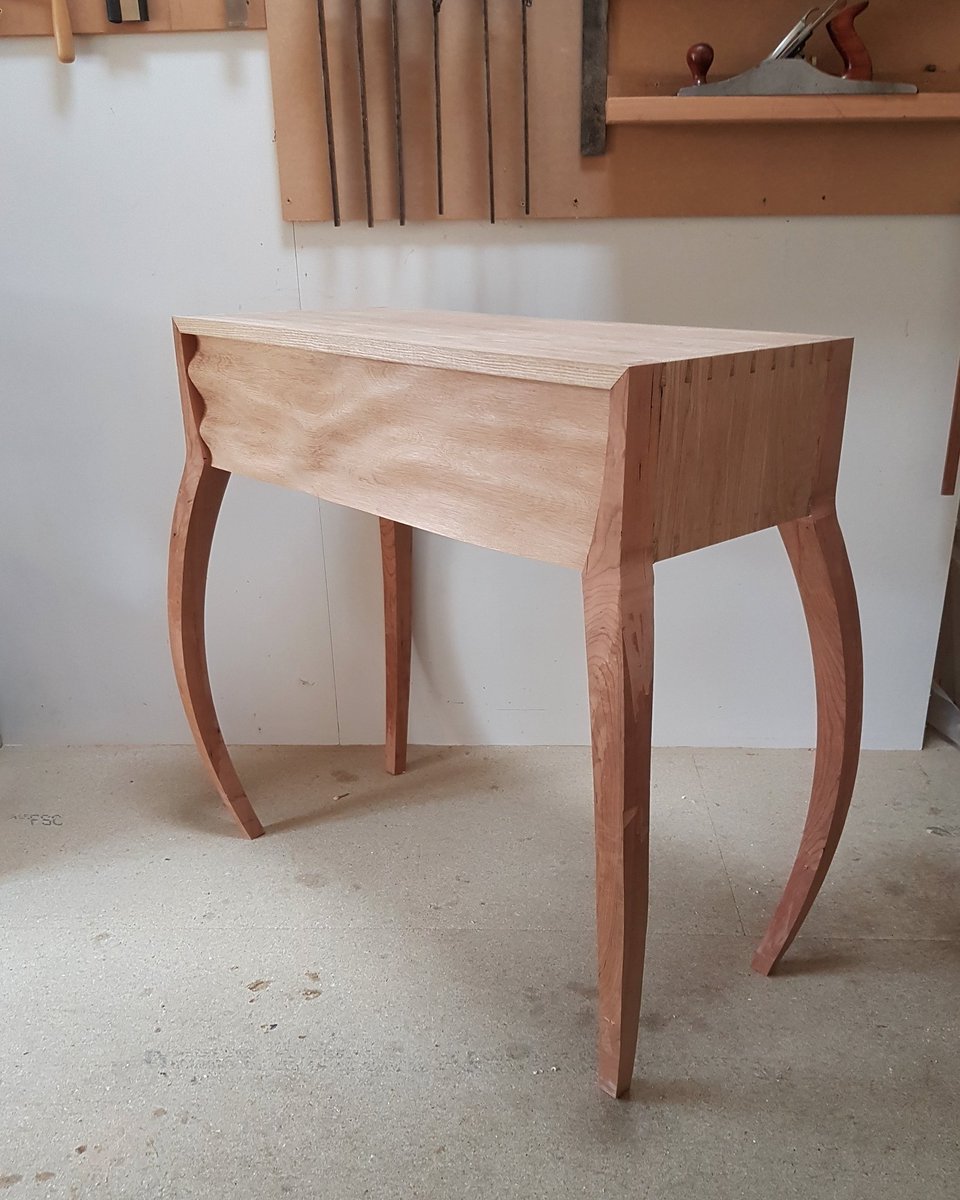 Hall table frontage first fit.