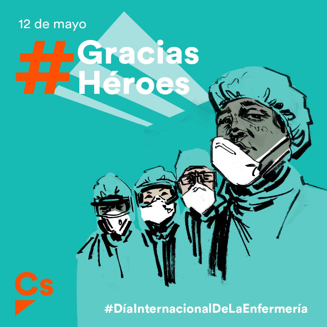 📆Hoy es el #DíaInternacionalDeLaEnfermería  👩‍⚕️👨‍⚕️

Los <a href="/JovenesCs/">Jóvenes CS 🇪🇸🇪🇺</a> de la Región de Murcia sabemos que sin vuestro esfuerzo y sacrificio no sería posible superar esta crisis 💪🏻

Por eso hoy más que nunca queremos daros las #GraciasHéroes🧡