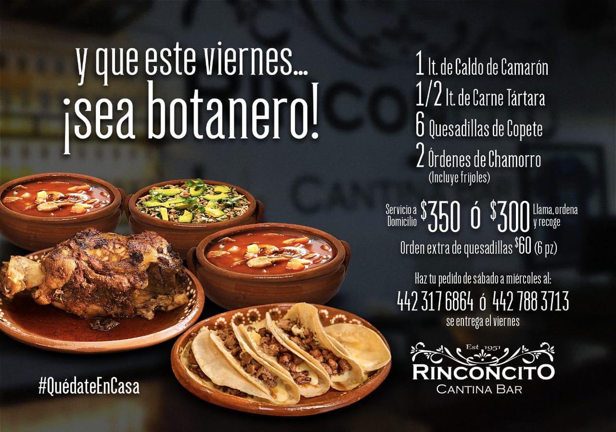 Union_FC_Qro's tweet photo. Viernes botanero sin salir de casa!!!

No dejen de probar las exquisitas quesadillas de copete. Solo en @rinconcitoCB https://t.co/XK6zVMdTsf