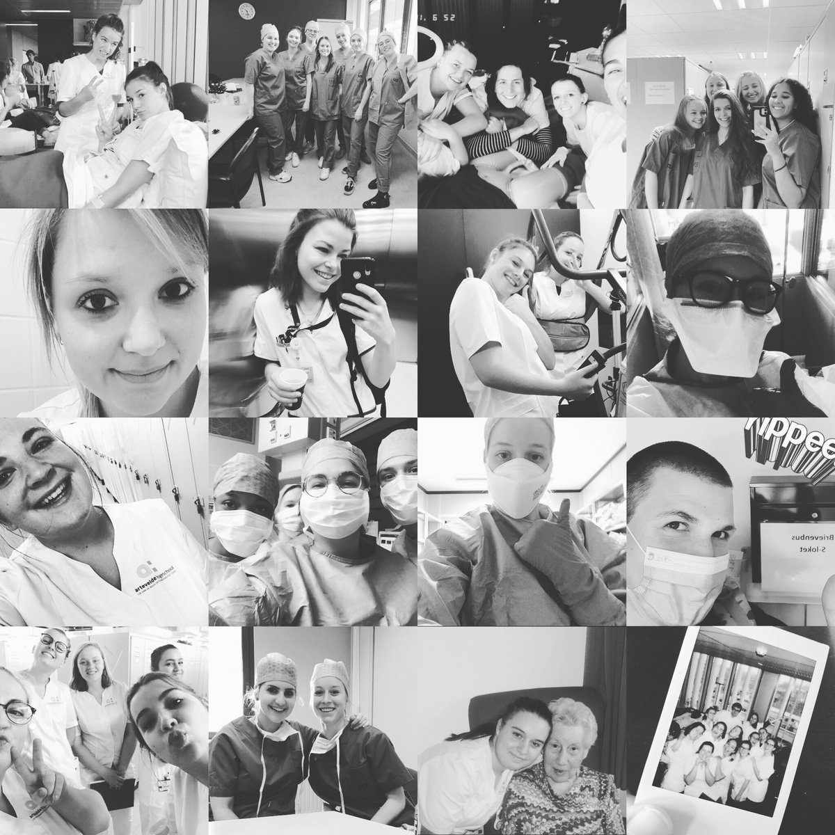 Binnen de opleiding #verpleegkunde van de <a href="/ArteveldehsGent/">Arteveldehogeschool</a> zijn we supertrots op deze (toekomstige) helden van de zorg! Ze staan niet alleen klaar voor anderen, ze volgen naast de stages zo goed als alle lessen in afstandsonderwijs! Sterk werk 💪! #samensterkstuderen