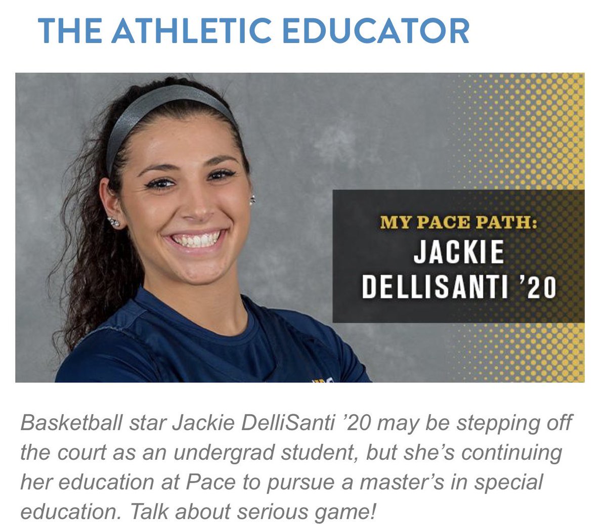Click the link to read all about this star! 💫 👉 pace.edu/mypace/athleti… <a href="/jackiedelisanti/">welcome to the delli</a> #pacewbb #paceuniversity