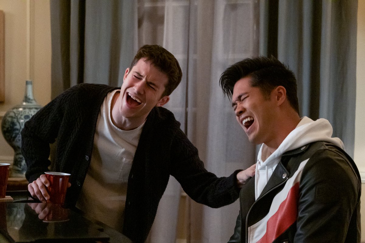 13ReasonsWhy's tweet photo. Clay and Zach having a moment???? Season 4 couldn't come sooner 😍 https://t.co/jaY3RdwHN1