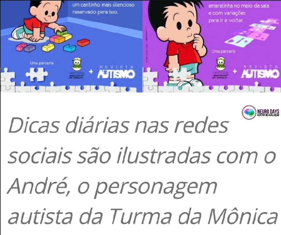 CentroCand's tweet photo. Olá! Espero que estejam bem e se cuidando!Gostaria de convidá-los a curtir e compartilhar minha página! Em parceria com a Revista Autismo e o Instituto Maurício de Sousa que está ilustrando algumas dicas que eu elaborei!❤❤
Isto e mais na@centroneurodays 
https://t.co/zBbLzF7yGc https://t.co/bYrFqX8Nb4