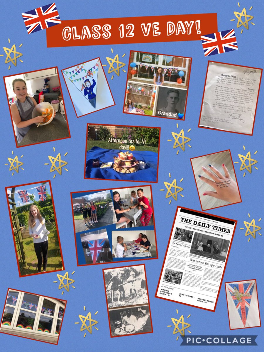 QuintaPrimary's tweet photo. #teamquinta celebrating VE Day in years 5 and 6 https://t.co/eHeBn9va3o