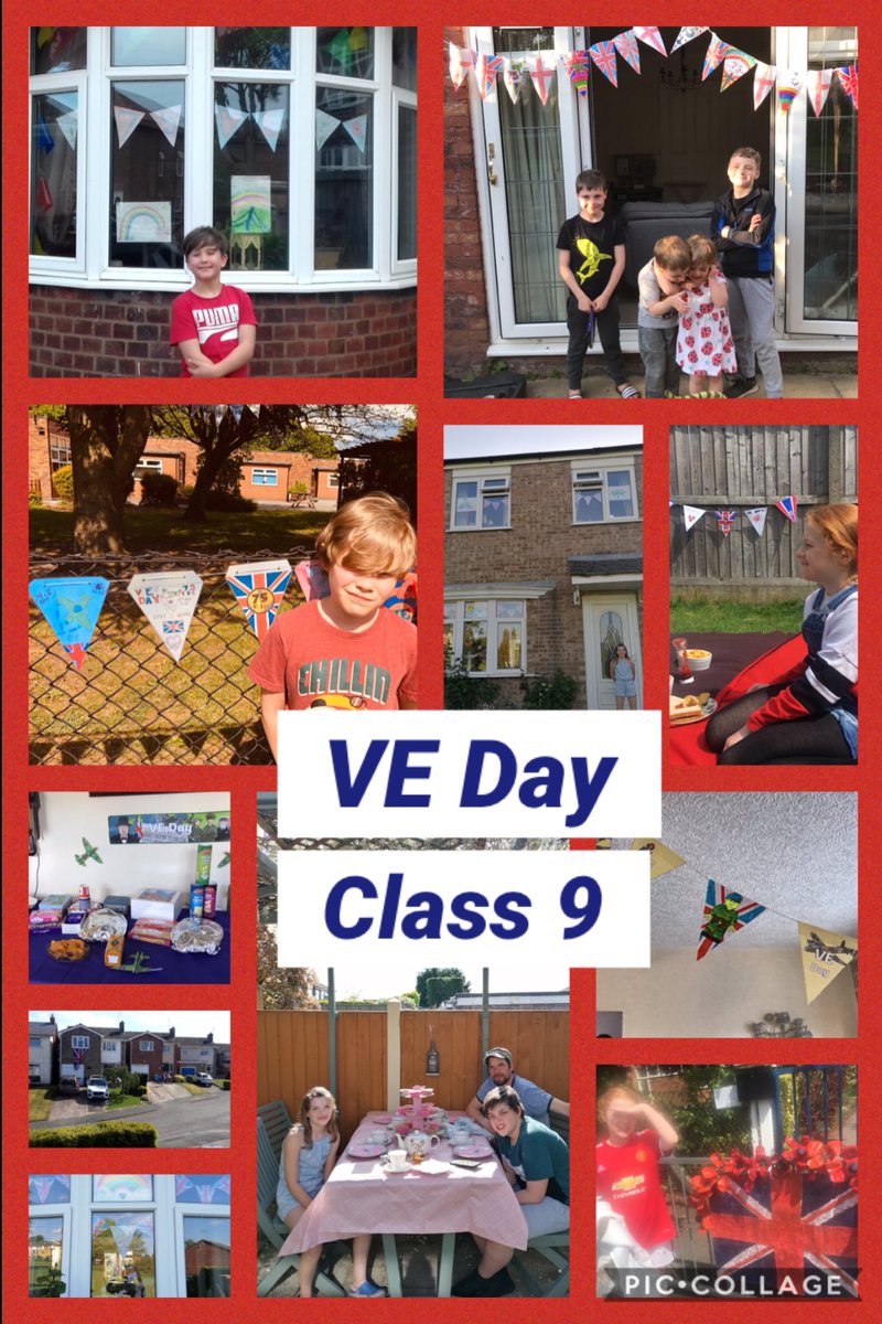 QuintaPrimary's tweet photo. #teamquinta celebrating VE Day in years 5 and 6 https://t.co/eHeBn9va3o