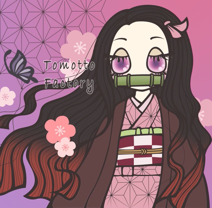 とも(アカウント移行中)さんがTwitterに投稿した竈門禰豆子(鬼滅の刃)のイラスト。