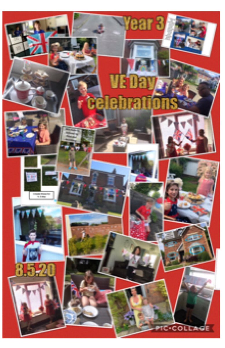 QuintaPrimary's tweet photo. #teamquinta celebrating VE Day in class 4 and years 3 and 4 https://t.co/E41uWQLvfs