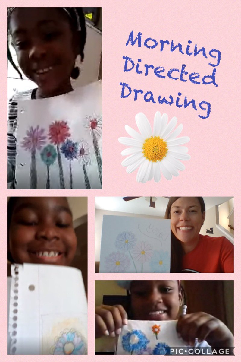 mlutz108's tweet photo. Todayβs fun consisted of a virtual @GoNoodle dance party and a directed drawing activity. A few #WCE2ndGrade kiddos stayed on the whole time so we could hang out as long as possible to see the final products. #FutureArtists #LastWeekOfSchool #RemoteLearningInHenry @WCE_HCS https://t.co/FB1mri7BJV