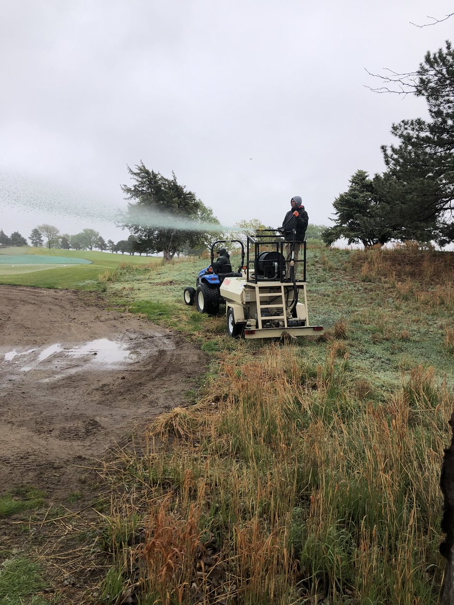 Also giving our summer intern Grant Burr (<a href="/gevenb/">Grant Burr</a>) some experience on the hydro-mulcher!