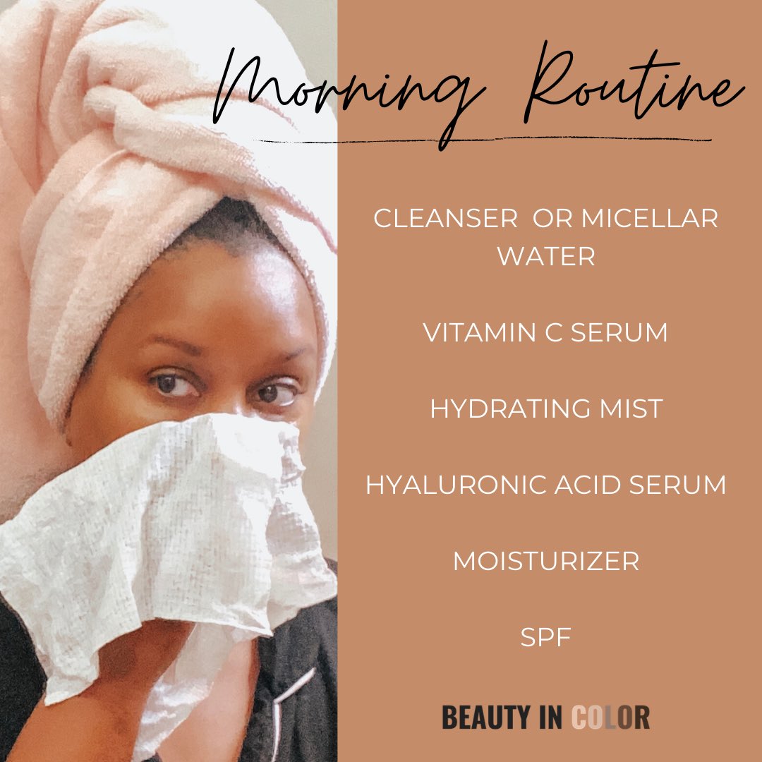 beautyincolor_'s tweet image. A typical morning and evening routine for me. And get a free cheat sheet to layer your skincare like a pro. Download it from my latest blog post. LINK IN BIO. #beautyincolor #skincareblog #linkinbio