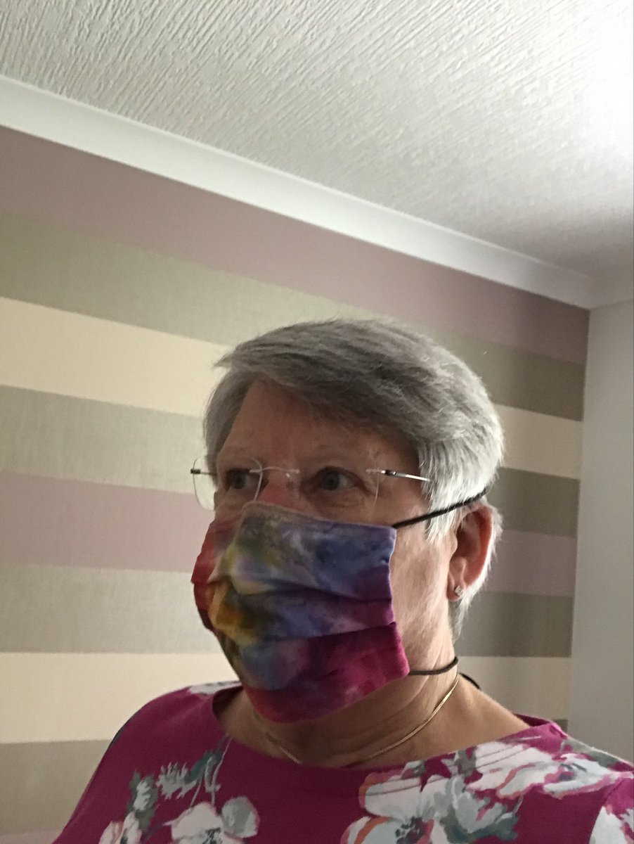 jee55's tweet image. ⁦@BBCTheOneShow⁩ left over dress material and a pair of shoe laces have come in useful