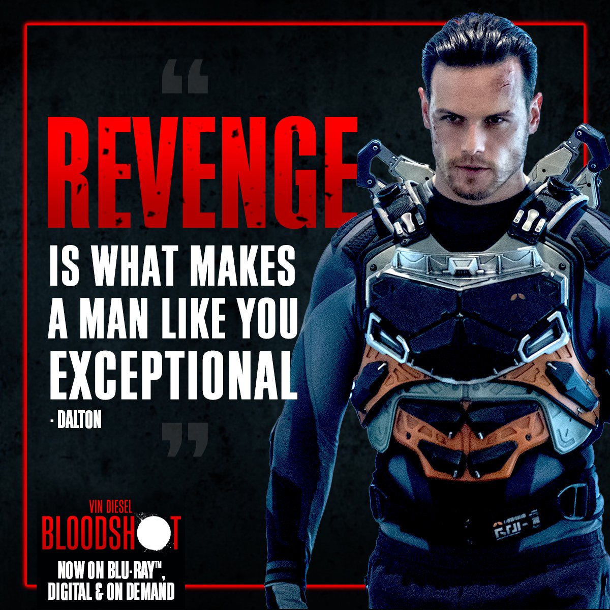 When you have the abilities that Dalton has, he's more than exceptional, he's unstoppable. Experience #Bloodshot on Digital, Blu-ray &amp; On-Demand Now!
bit.ly/BloodshotTW-