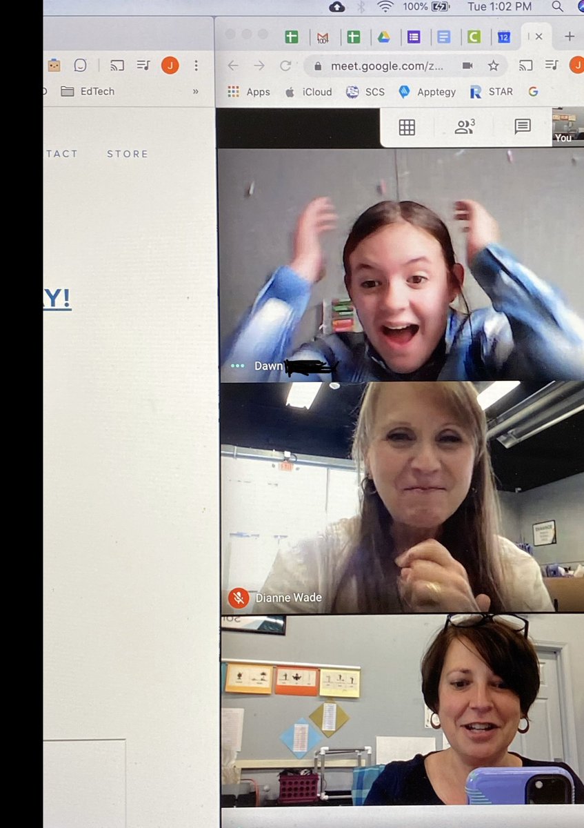 edge_fs's tweet photo. Dawn was a big winner in the @BreakoutEDU Live contest from yesterday’s challenge - we just found out today during our Edge team Google Hangout!! Woohoo!! Way to go, Dawn! We’re so proud of you 🎉 😊 @Diannelesart @JenJsheffield @FS_Schools https://t.co/6LMFdWCxOD