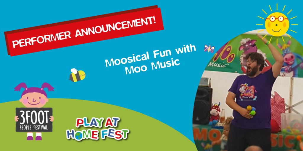 GoodPlayGuide's tweet photo. We're pleased to announce the following acts will be performing on the #3Foot Pre-schooler stage at the #PlayatHomeFest!

@hartbeeps, @baskingbabies, @JoJinglesHQ @MooMusicUK

Register your interest here: https://t.co/nL9t9saYj3 https://t.co/xHH9ZAuvqK