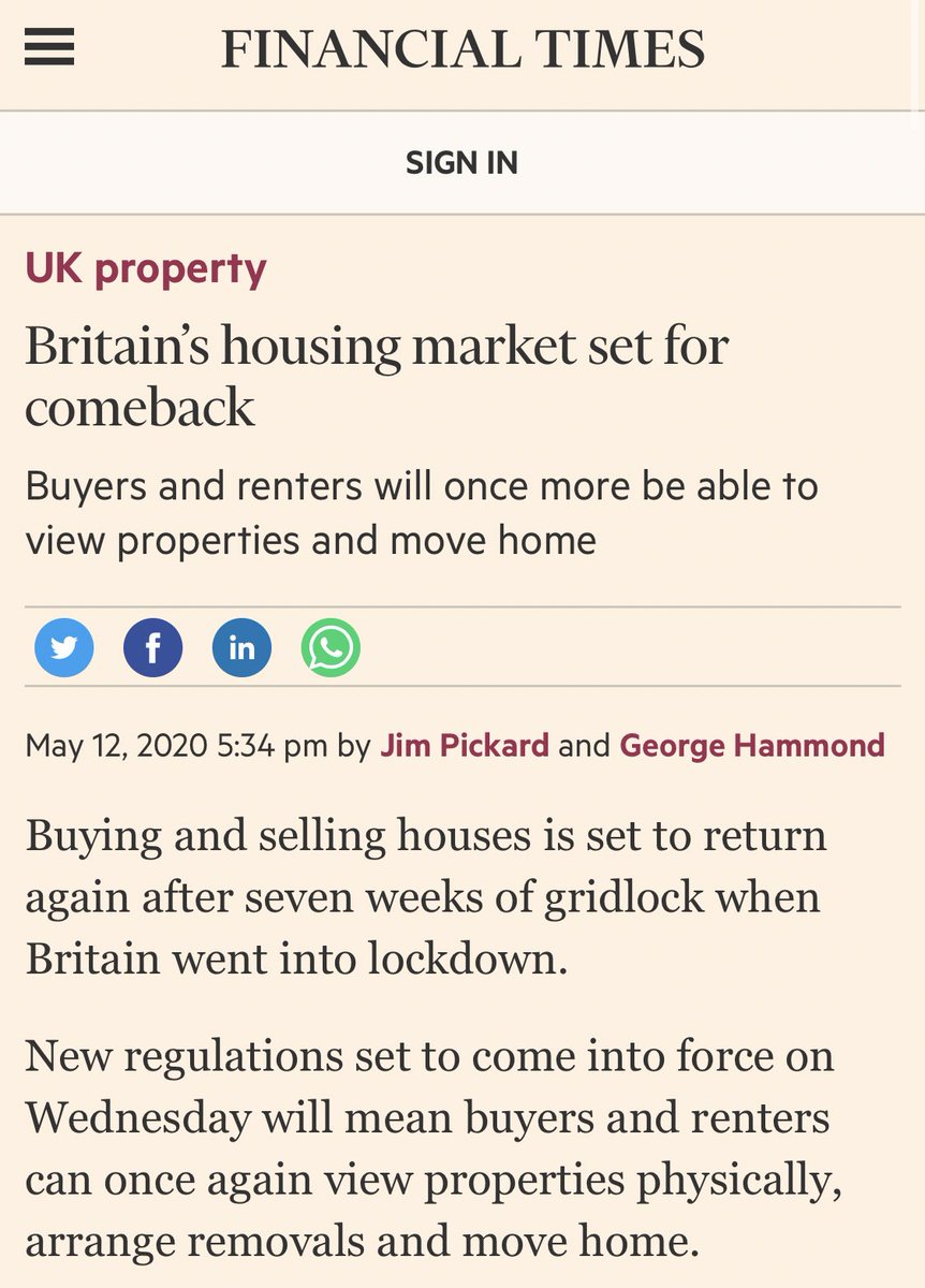 BREAKING NEWS - looks like the #propertymarket is back in action from tomorrow! More to follow.