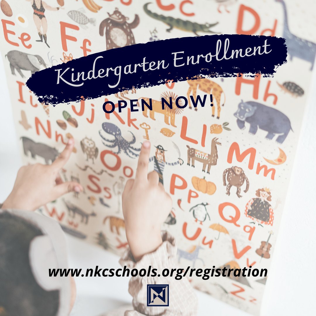 NKCSchools's tweet photo. Spring has arrived and with it time for kindergarten students to enroll for the 2020-21 school year! If they haven’t already done so, families of an incoming kindergarten student can complete the enrollment process online now! Read more: https://t.co/NS99JMQRPu https://t.co/C7KWM2c7gv