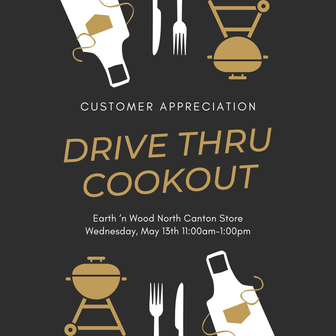 Join us tomorrow, May 13th, for our customer appreciation drive-thru cookout! Swing by and get a bite to go!