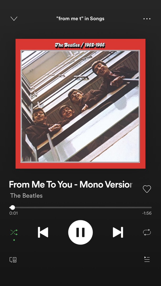 - let’s take a look at the song ‘from me to you’. many peope think it’s just a nice song but it actually has a deeper meaning. from me to you is about paul moving so fast on stage that he looks like 4 beatles, he moves from ME to YOU.