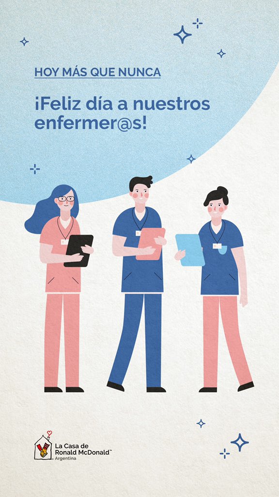 ¡FELIZ DÍA A NUESTROS ENFERMER@S! 
.
.
.
#DíaDelEnfermero #CasaRonald #gracias