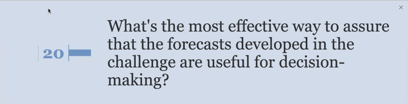 eco4cast's tweet photo. Top question from #EFI2020 about the new #EFI_RCN forecasting challenge enabled by @NEON_sci ...if you have an answer, let us know! https://t.co/qNXkBUJLZ1